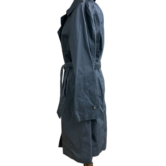 Garnet Hill double breasted trench coat M - Picture 4 of 11